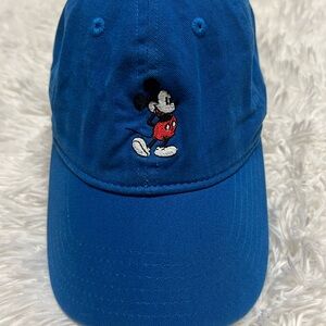 Blue Baseball Cap with Embroidered Mickey Mouse NWOT